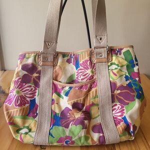 Relic: Floral Canvas Tote Bag